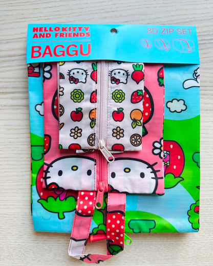 BAGGU Hello Kitty And Friends 3D Zip Set