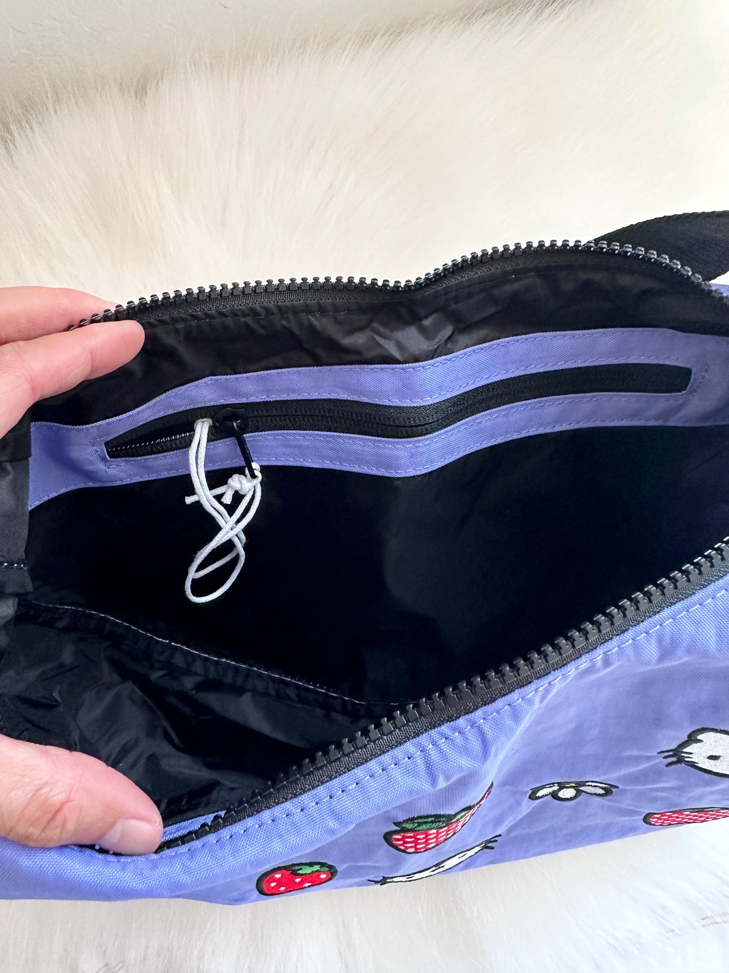 BAGGU X Hello Kitty Medium Nylon Crescent Bag